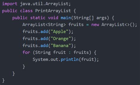how to print arraylist in java|How to Print an ArrayList in Java .